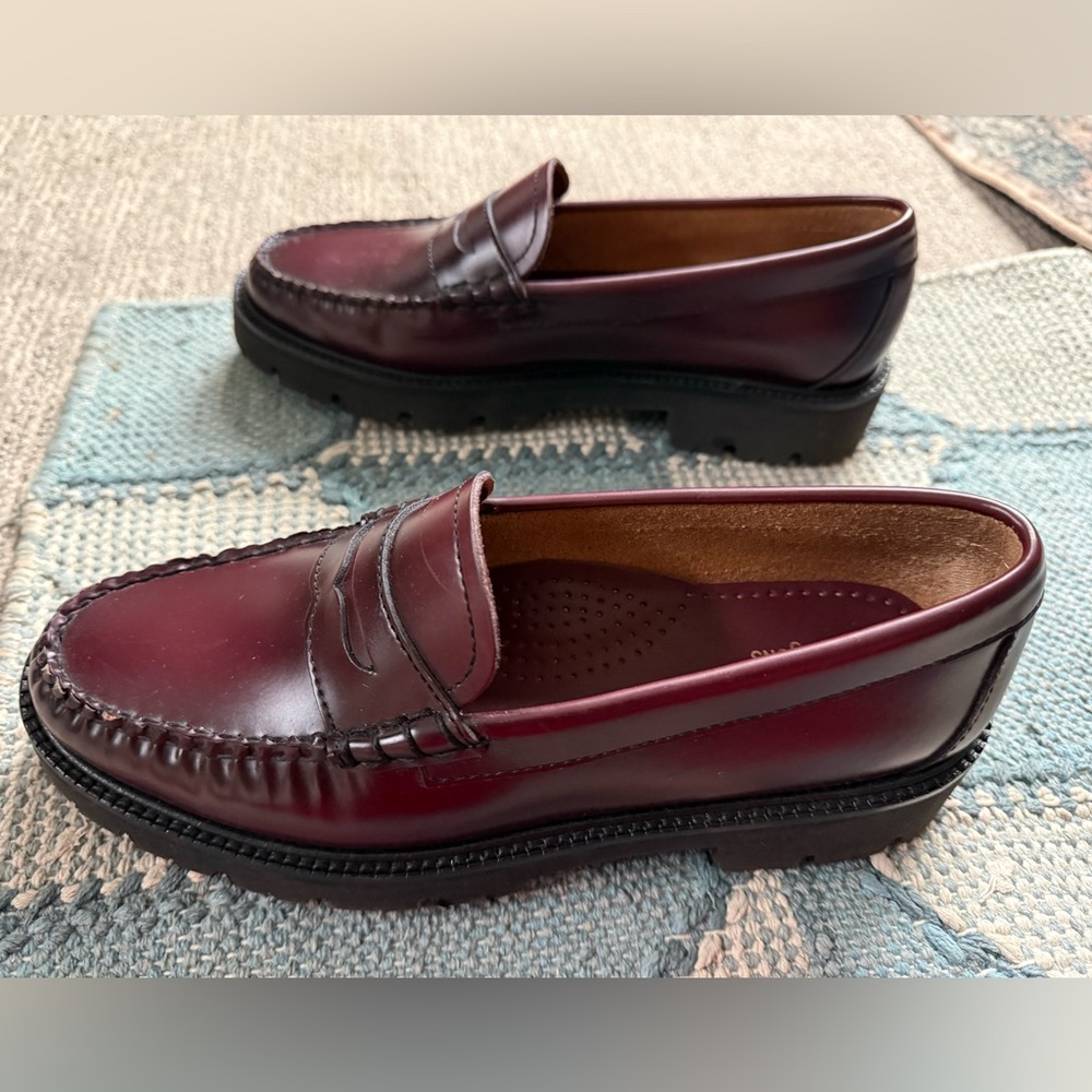 G.H. Bass & Co. Whitney Super Lug Weejuns Wine 8.5M - Picture 5 of 5
